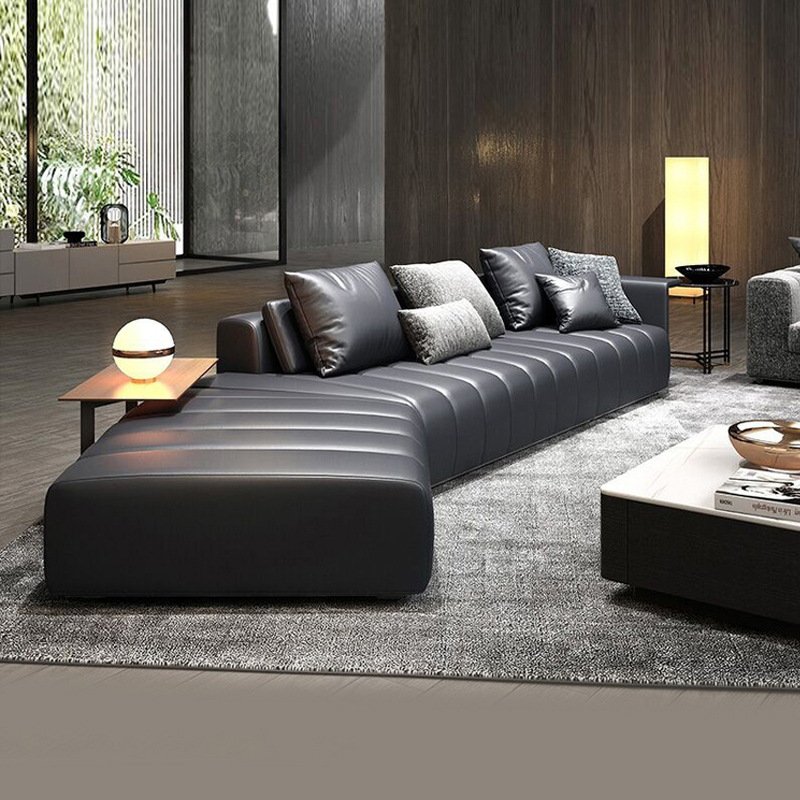OKF Custom color home hotel indoor furniture modern frosted fabric modular italian sofa for living room
