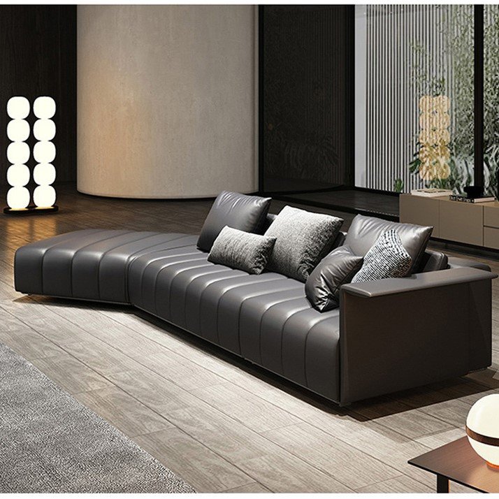 OKF Custom color home hotel indoor furniture modern frosted fabric modular italian sofa for living room