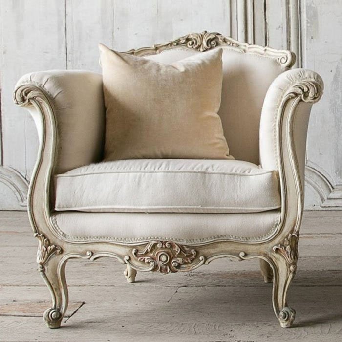 French style living room high-end fashion solid wood carved antique three-person sofa custom furniture