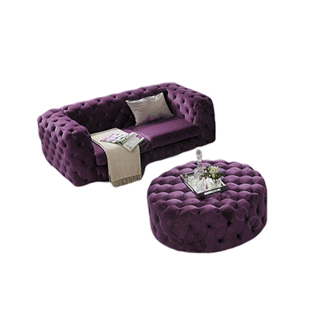 Customized High Quality Beige Italian Leather Chesterfield Set Luxury Tufted Dining Office Sofa Furniture for Bed Application