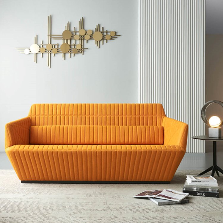 office reception modern 3 seater couch public waiting sofa with mold sponge non-deformation