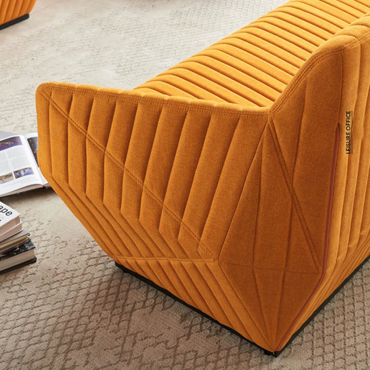 office reception modern 3 seater couch public waiting sofa with mold sponge non-deformation