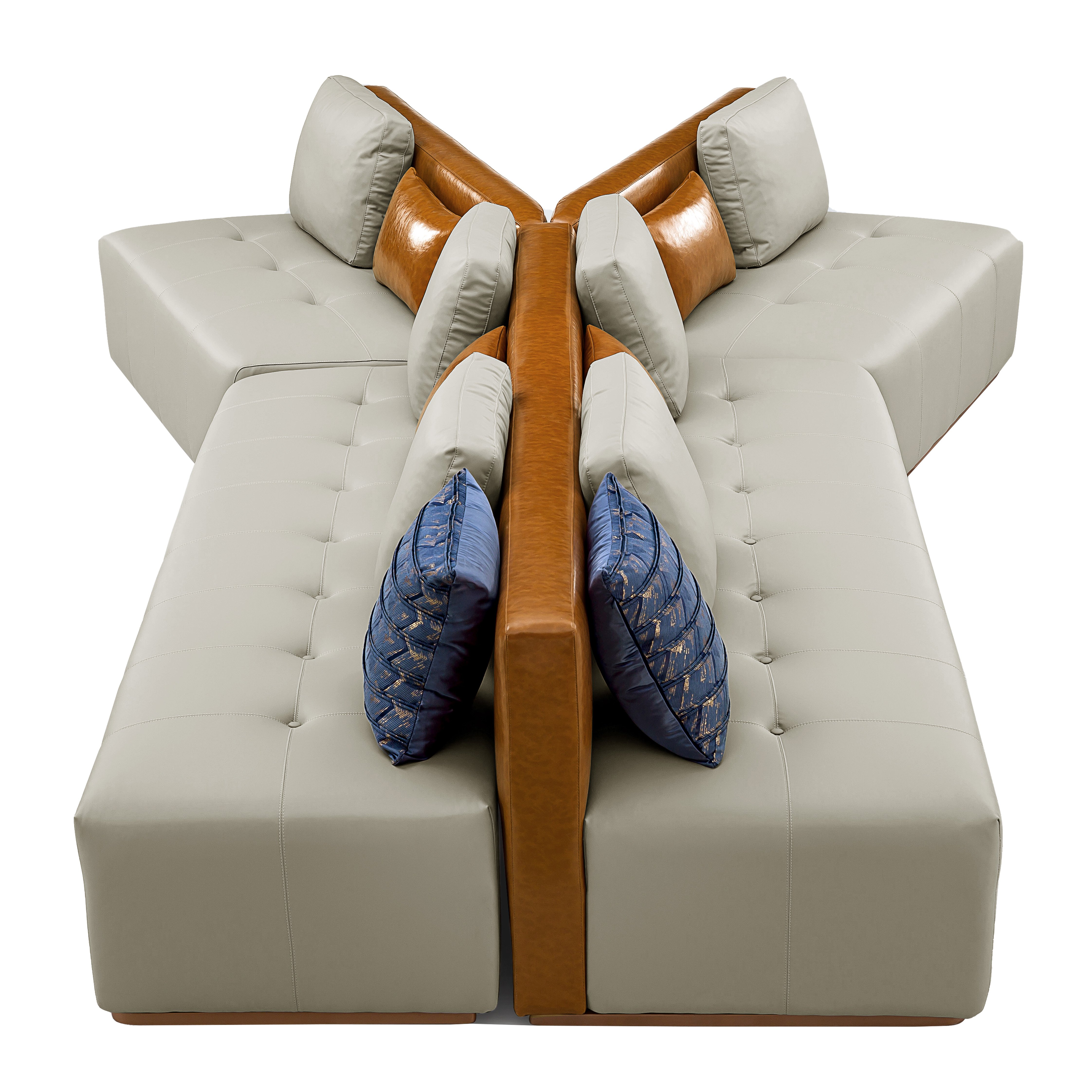 Factory Supply Commercial Furniture Waiting Office Sofa Modern Foshan Design Reception Leather Foam Set European Style