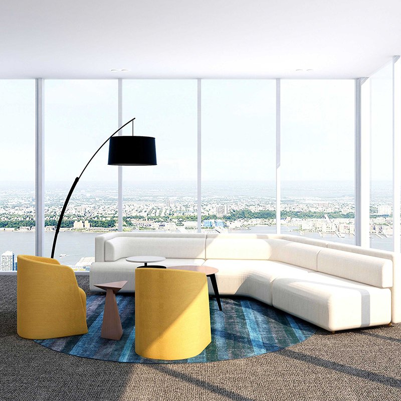 Fabric Waiting Sofa Reception Combination Office Sofa