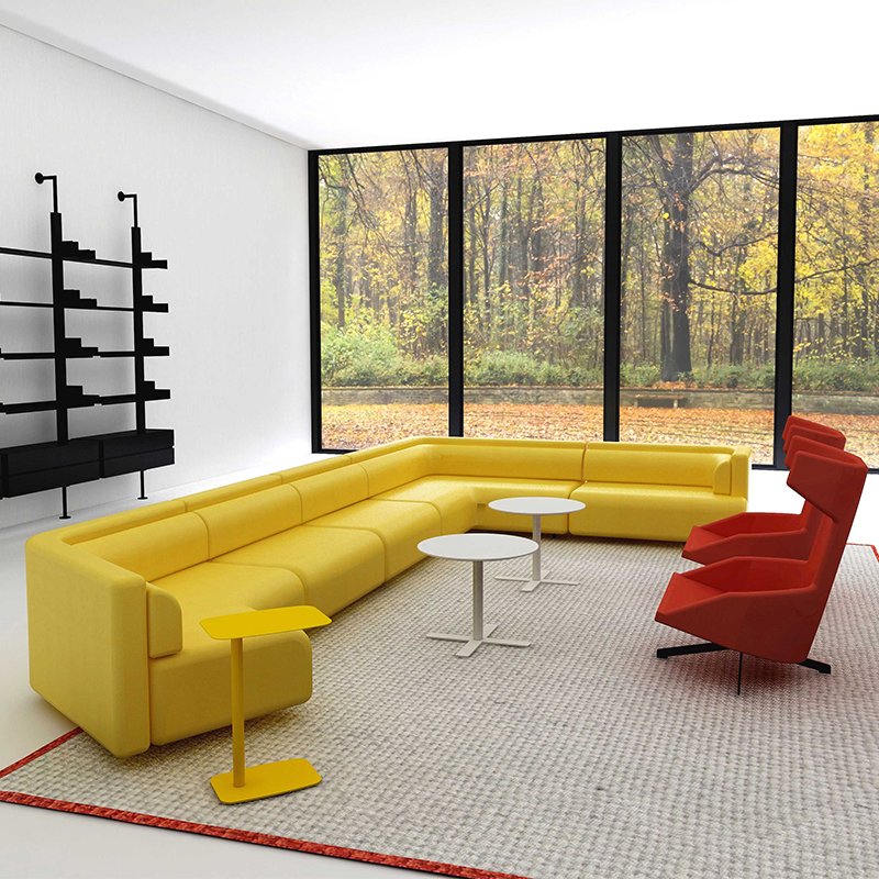 Fabric Waiting Sofa Reception Combination Office Sofa