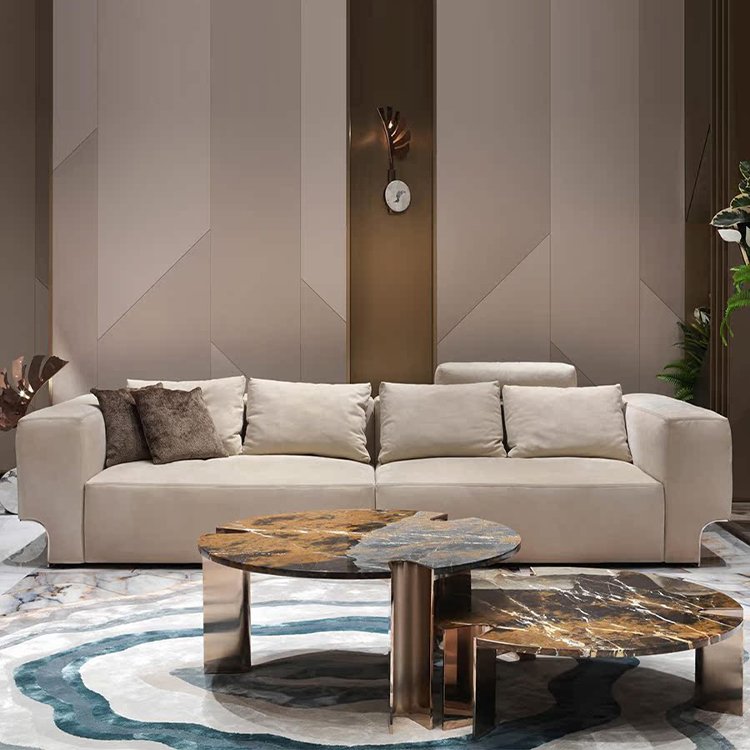 Office Sofa Luxury Living Room Modern Hotel Sofas Italian Classic High Quality Luxury Sofa Set