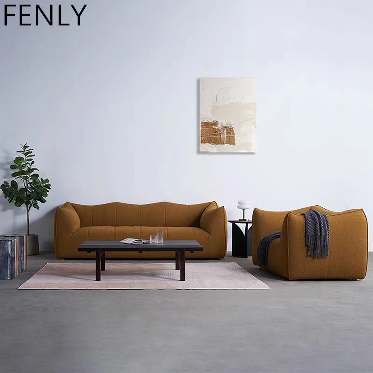Modern Nordic Minimalist Home Furniture Set Customizable Upholstery Sofas Sectional Comfortable Living Room Made Wood Villas