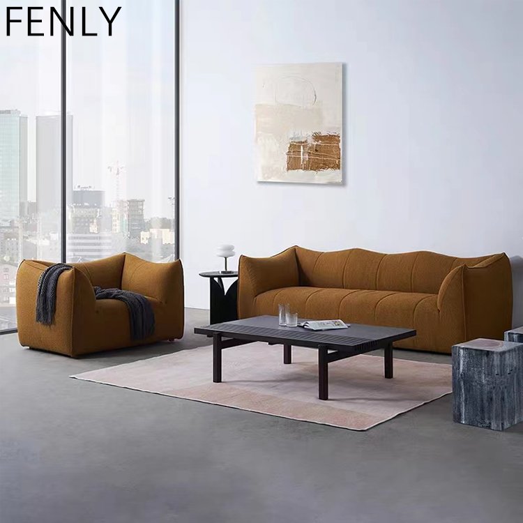 Modern Nordic Minimalist Home Furniture Set Customizable Upholstery Sofas Sectional Comfortable Living Room Made Wood Villas