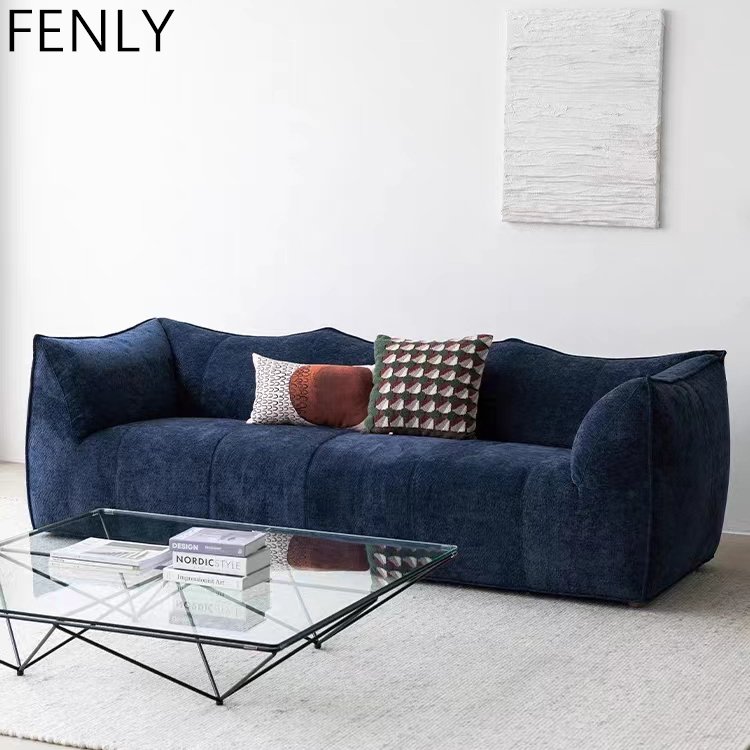 Modern Nordic Minimalist Home Furniture Set Customizable Upholstery Sofas Sectional Comfortable Living Room Made Wood Villas
