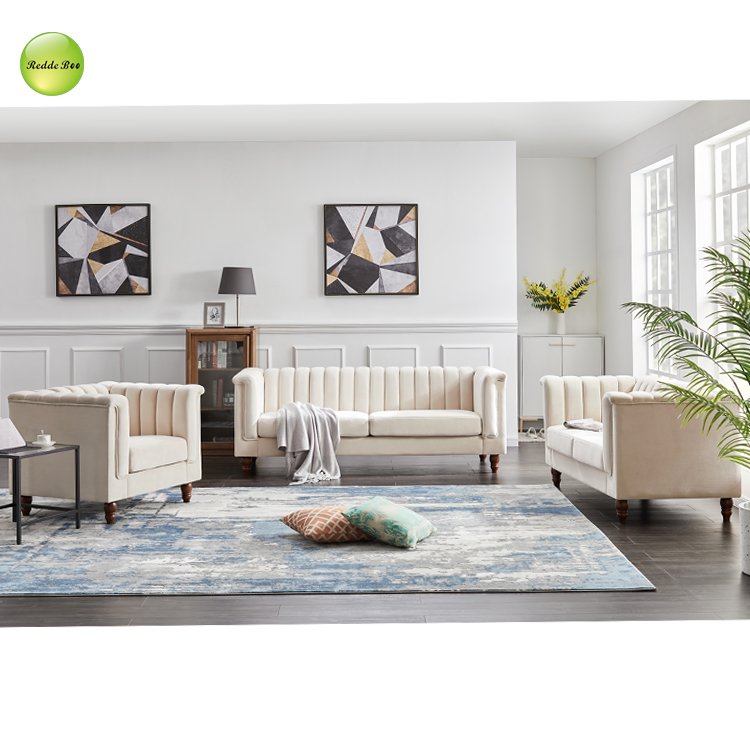 Redde Boo linen waterproof fabric 3 seater sofa from furniture factory