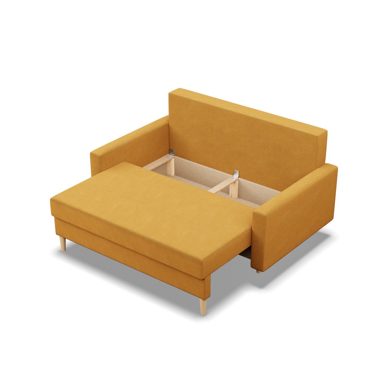 Cheap Yellow Velvet Show Room Office Sofa Two Seat Sofa Furniture For The Living Room
