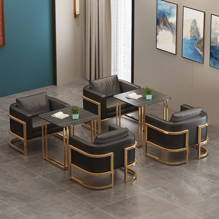 fast food Commercial furniture night club bar Double side promotion sofa fabric hotel restaurant booth