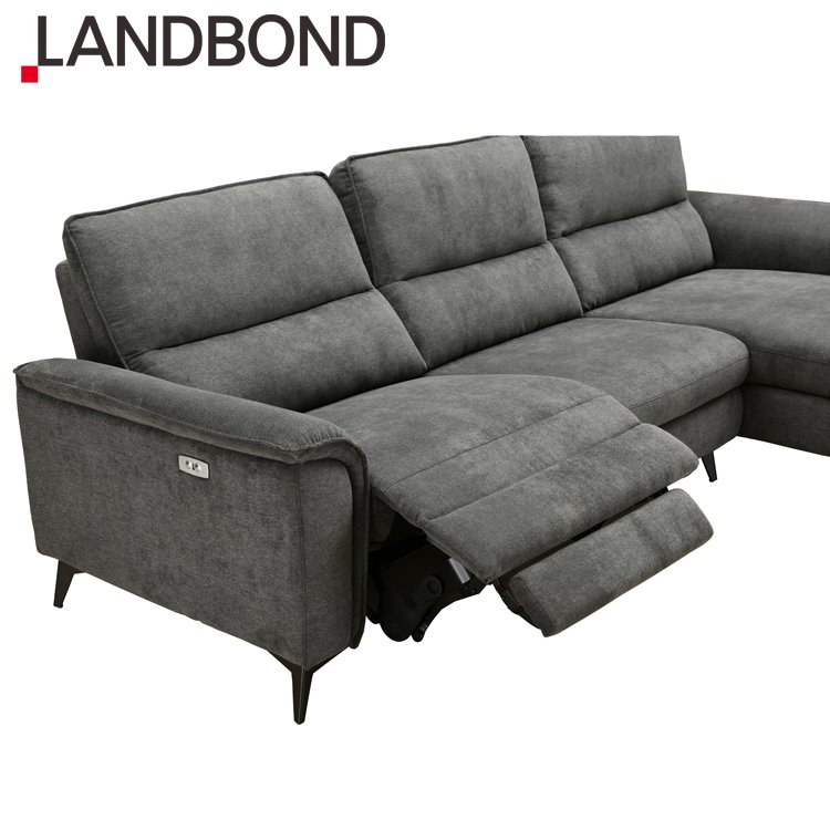L Shaped Corner Sectional Couch Set Living Room Sofa Furniture Modern With Electric Recliner And Usb Charger