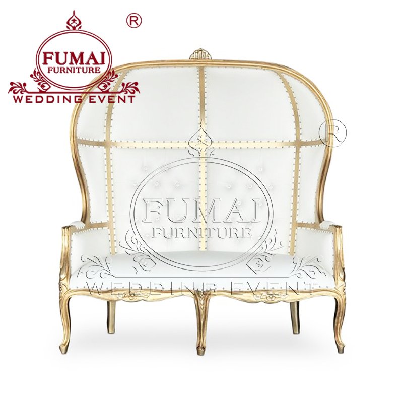 Wooden Frame Royal Wedding Living Room Arabic Style Royal Throne Sofa