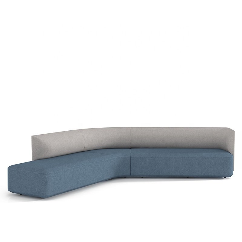 Free Combination Modern Stylish Long Navy Blue 40Kg/M3 Density Memory Foam Custom Modular Seating Furniture Sofa Set