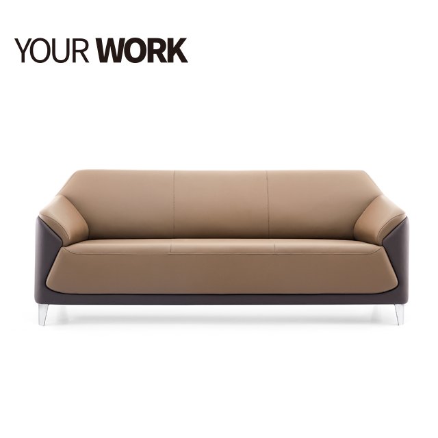 High end commercial office reception Sofa European Modern design Sectional Office Sofa Leather sofa set luxury