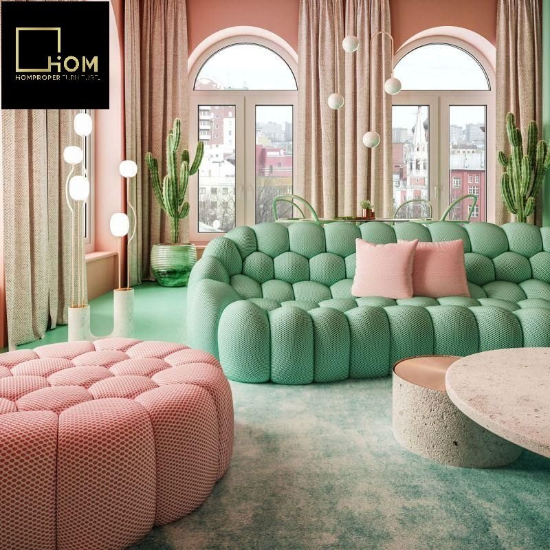 Stereotyped cotton soccer ball sofa Rochbauer bubble sofa modern designer models creative Netflix personalized arc shaped shaped