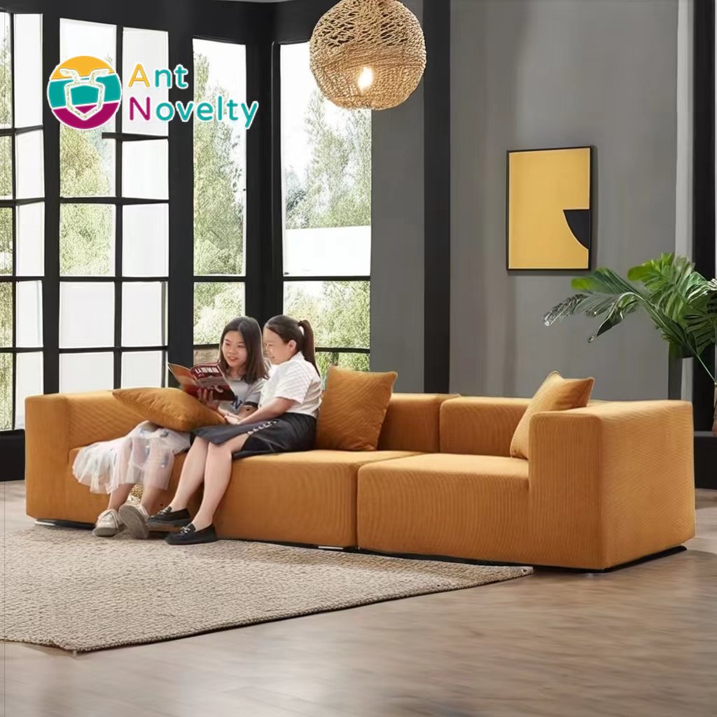 Antnovelty Fabric sofa no skeleton three seats bellini vacuum compression sofa