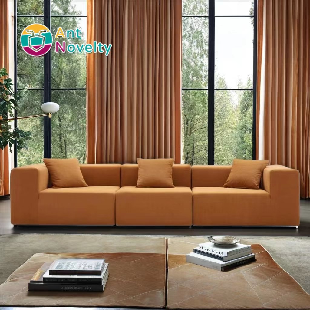 Antnovelty Fabric sofa no skeleton three seats bellini vacuum compression sofa
