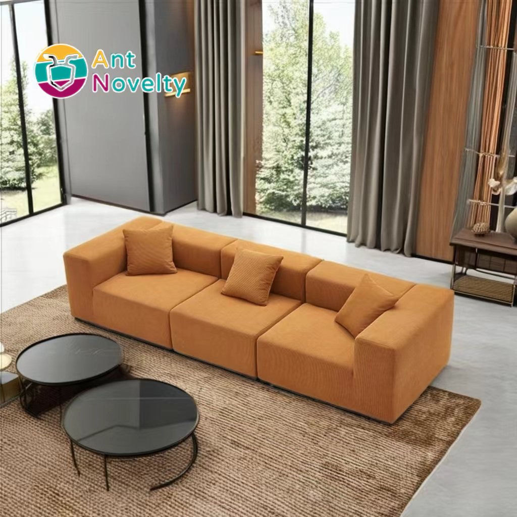 Antnovelty Fabric sofa no skeleton three seats bellini vacuum compression sofa