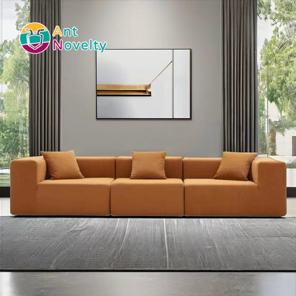 Antnovelty Fabric sofa no skeleton three seats bellini vacuum compression sofa