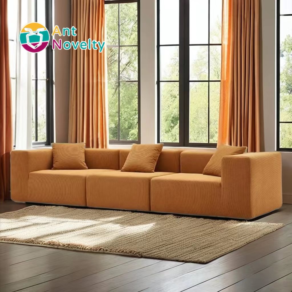 Antnovelty Fabric sofa no skeleton three seats bellini vacuum compression sofa