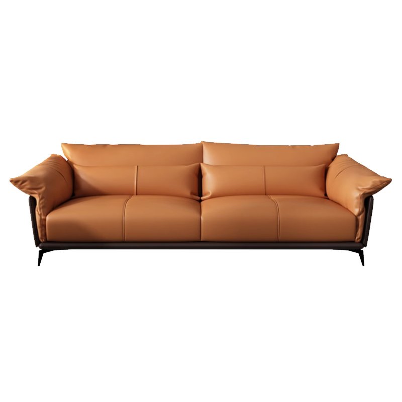 Nordic Modern Design Three-Seater Leather Office Sofa Set for Business Reception Living Room Hotel or School/Home Office