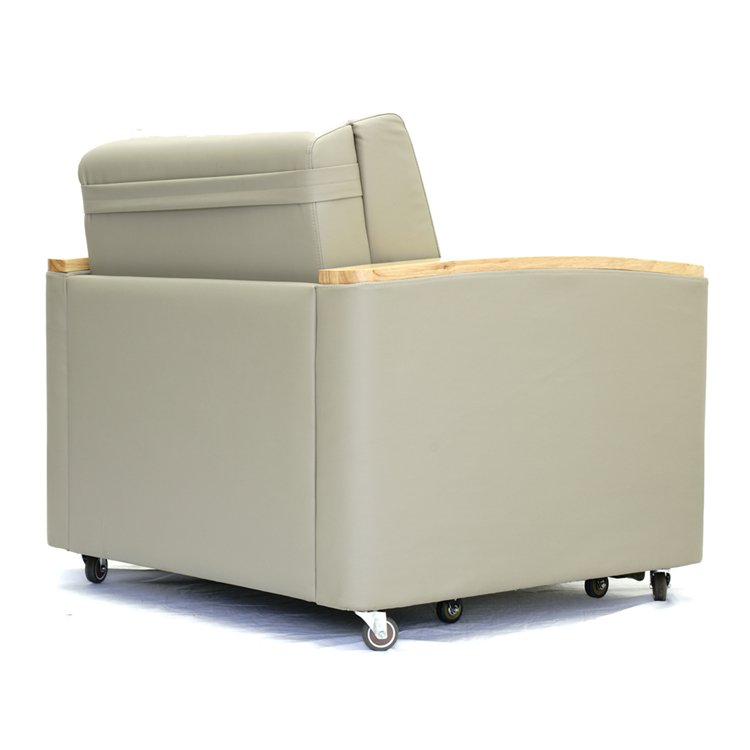 Easy Pull Out Sofa Bed Modern Synthetic Leather Sofa Bed Folding Sofa Bed With Storage Compartment For Small Spaces