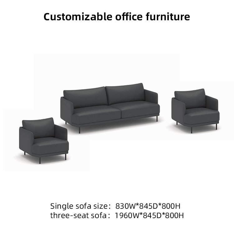 Modern Design Living Room Furniture Office Sofa Leather Sofa Set 5 Seat Modular Sofa commercial furniture