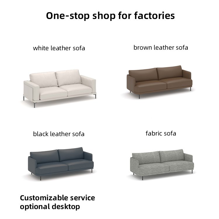Modern Design Living Room Furniture Office Sofa Leather Sofa Set 5 Seat Modular Sofa commercial furniture