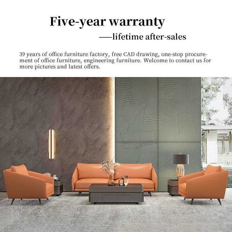 Modern Design Living Room Furniture Office Sofa Leather Sofa Set 5 Seat Modular Sofa commercial furniture