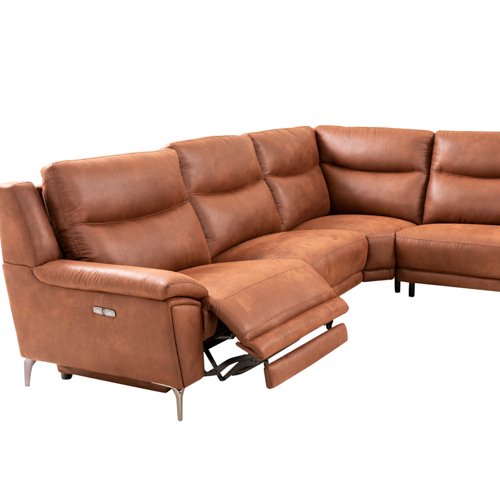 MANWAH CHEERS Modern Contemporary Sectional Sofa Furniture Living Room Fabric 321 Recliner Sofas