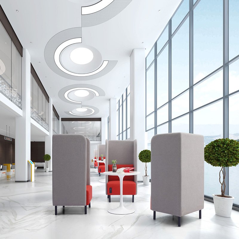 Customized Sofas Chairs Luxury Restaurant Furniture Booth Sofa With Power Charge