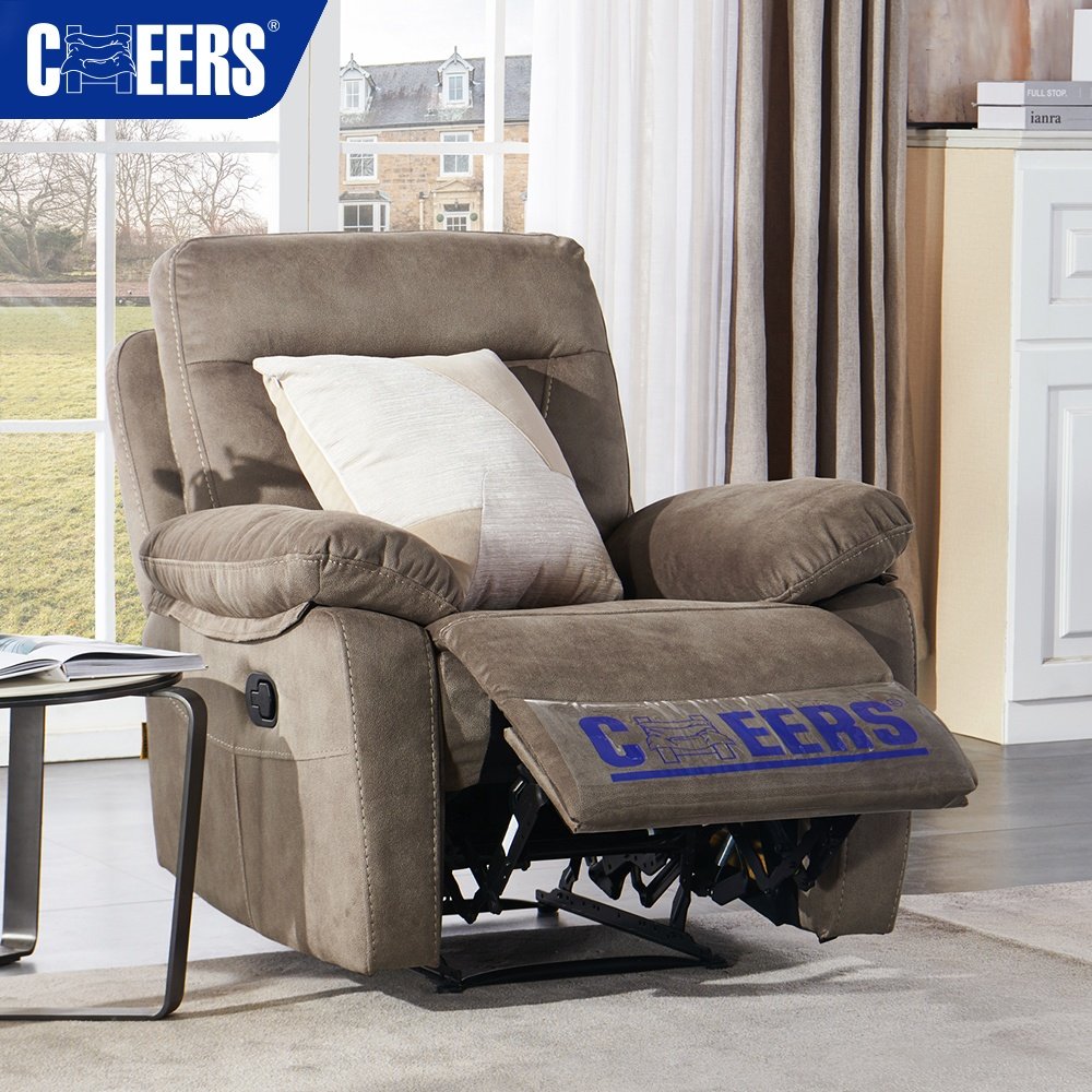 MANWAH CHEERS Hot Sale Modern High End Fabric 3 Seat Manual Adjustable Section Reclinable Sofa