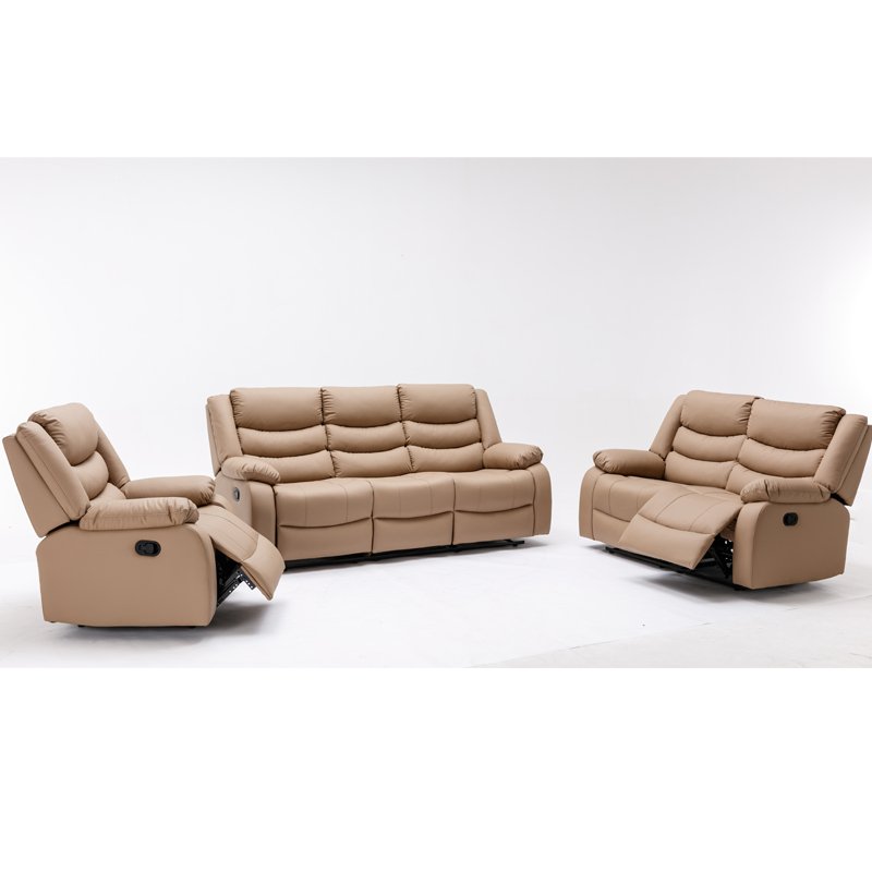 Leisure Recliner Chair Leather Massage Living Room Sofa Theater Recliners 3+2+1 Set