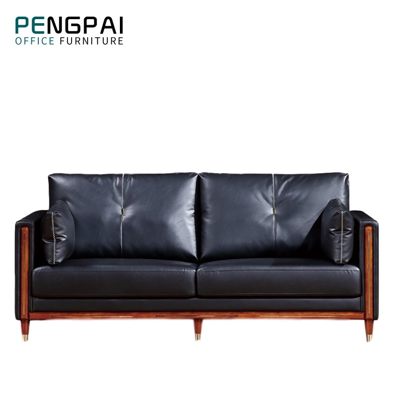 Pengpai Leather Sofas Settee 4 Seater office sofa Modern 1+1+2 furniture sofa setSectional Set office furniture