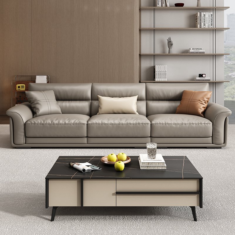 Italian Style Modern Genuine Leather Office Sofa for Living Room Hotel Bedroom School Apartment Home Office Villa