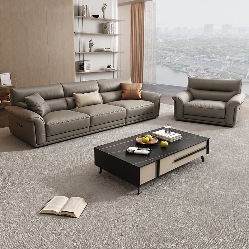Italian Style Modern Genuine Leather Office Sofa for Living Room Hotel Bedroom School Apartment Home Office Villa