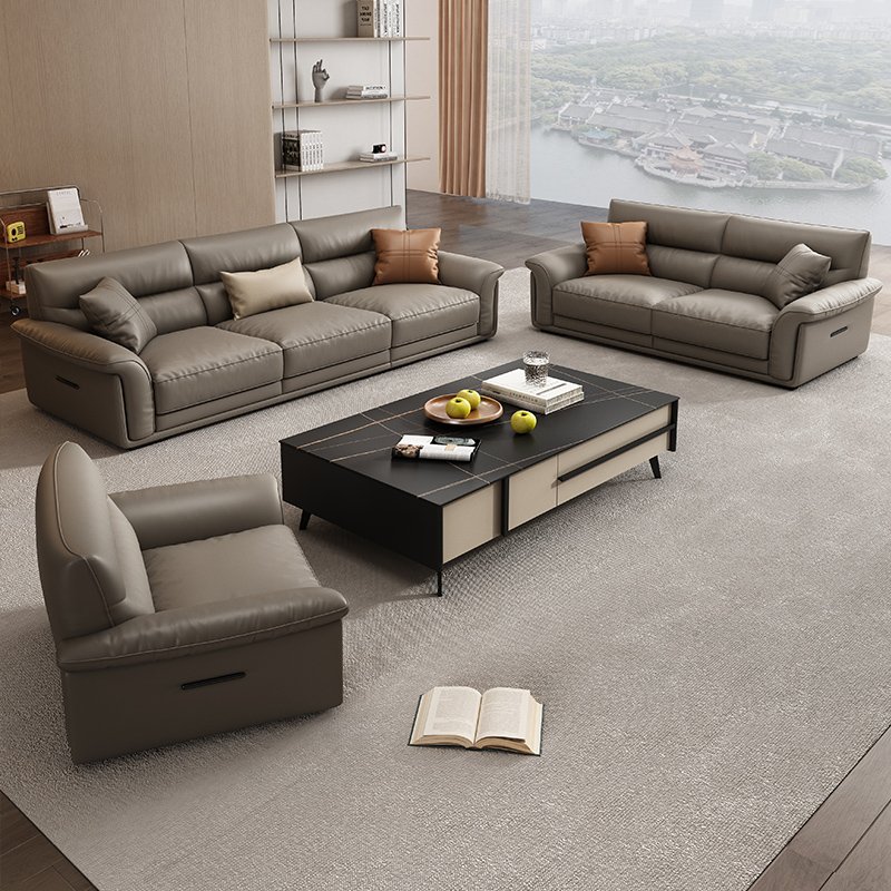 Italian Style Modern Genuine Leather Office Sofa for Living Room Hotel Bedroom School Apartment Home Office Villa