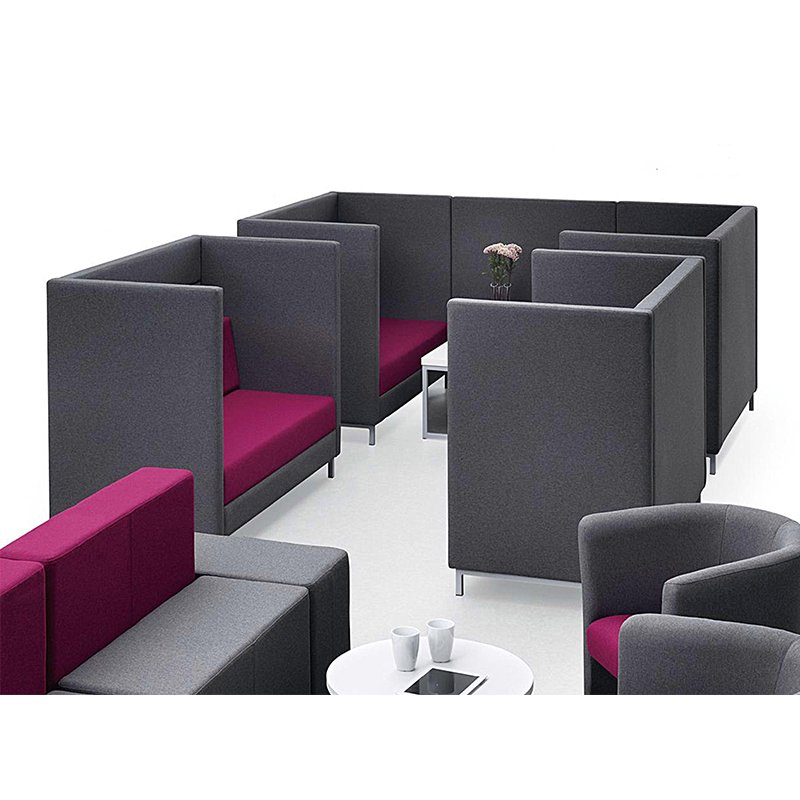 Unique Design Office Sofa Sets Pod Soundproof Booth Sofa Office Booth Sofa