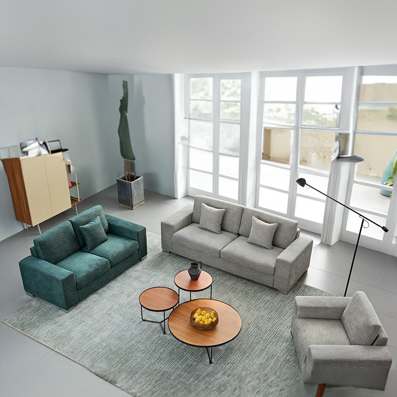 European Leather Couch Set Living Room Sofa Reception Furniture Hotel Sectional Office Sofa Set