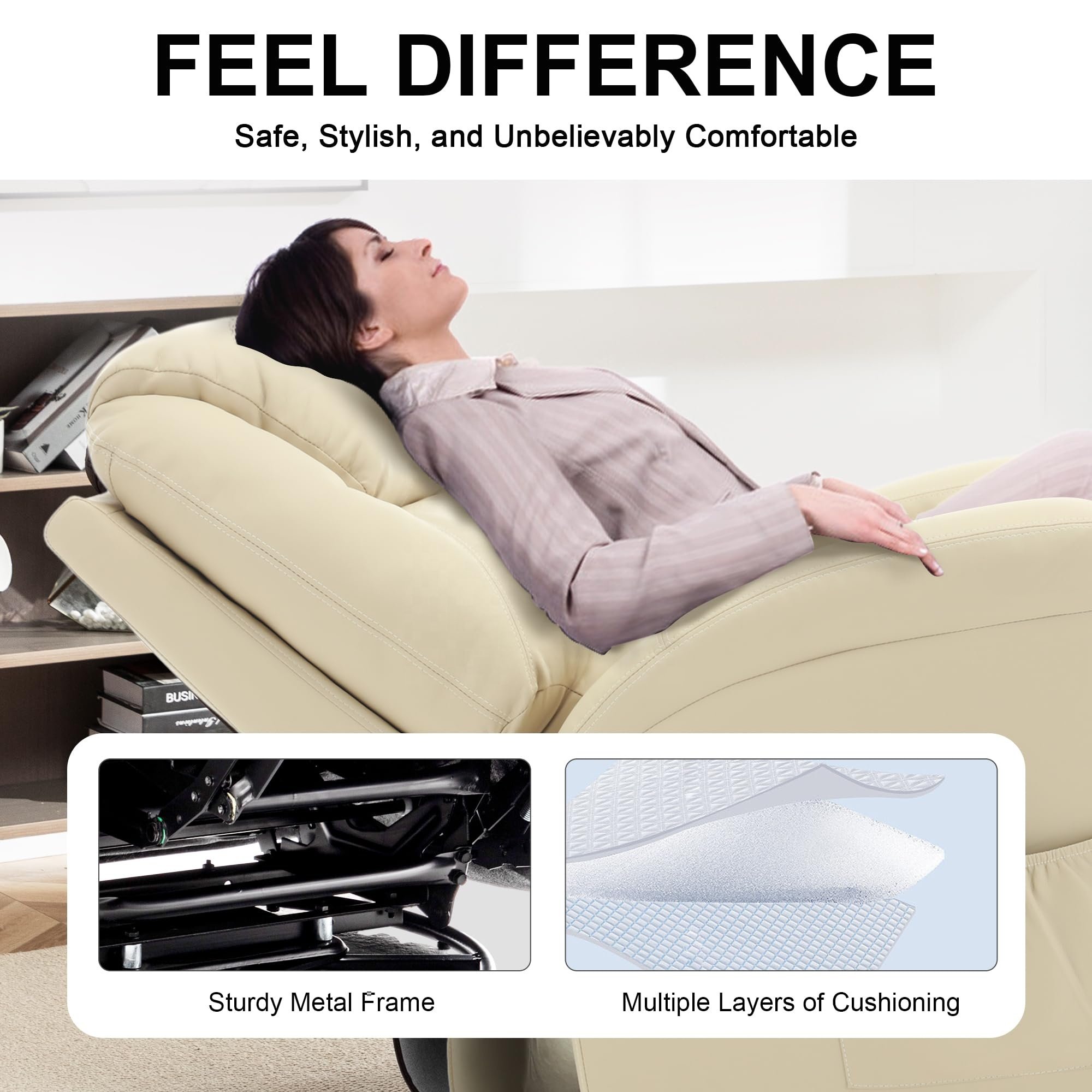 Adjustable Leather Electric Recliner Sofa Luxury Home Theater Sofa for Vip Movie Room