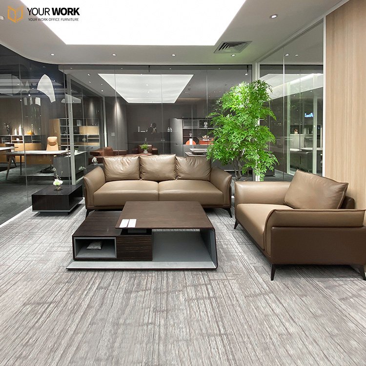New Style living room couch Modular Design Contemporary Office Sofas 2 3 Seater Modern Leather Sofa Set