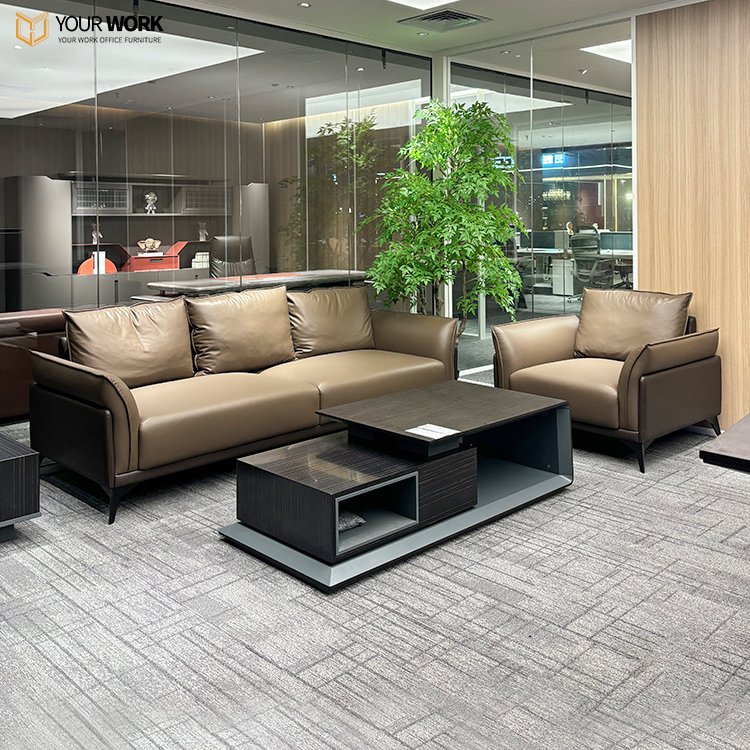 New Style living room couch Modular Design Contemporary Office Sofas 2 3 Seater Modern Leather Sofa Set