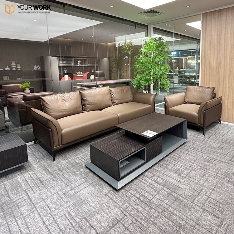 New Style living room couch Modular Design Contemporary Office Sofas 2 3 Seater Modern Leather Sofa Set