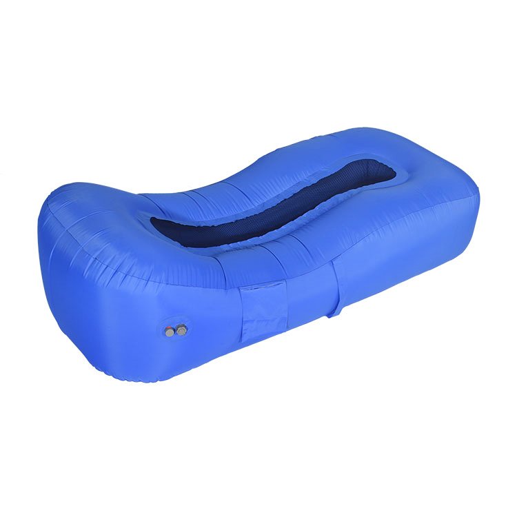 Ultralight Inflatable Camping Air Sofa Mat with with Built-in Pump, Lightweight Compact Sleeping Bed Best Inflatable Sofa Blue