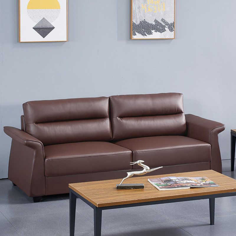 Minimalist Comfortable Modular Office Sofa Set Vip Waiting Room Modern Leather Sofa
