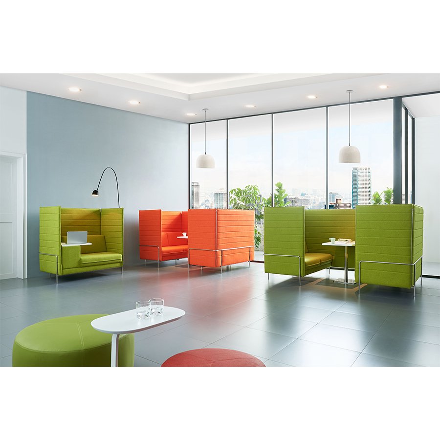 Privacy fabric modern office sofa set office phone booth soundproof meeting room pod