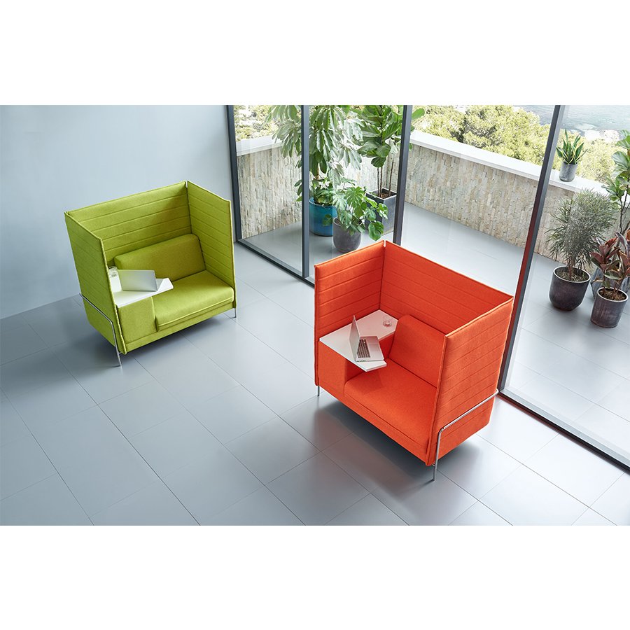 Privacy fabric modern office sofa set office phone booth soundproof meeting room pod