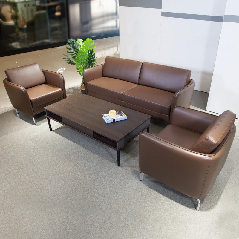 Wenchen Furniture Manufacturer High Quality Best Sell Style Oficina Sofa Set Luxury Designer Leather Single Seater Office sofa